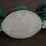 Green ceramic Vallauris Bougeoir