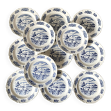 English style Gien earthenware plates