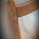 Wooden mustache mirror