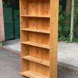 Bibliothèque scandinave en bois massif