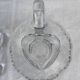 Chalcedony cut glass carafe chantilly by saint-louis