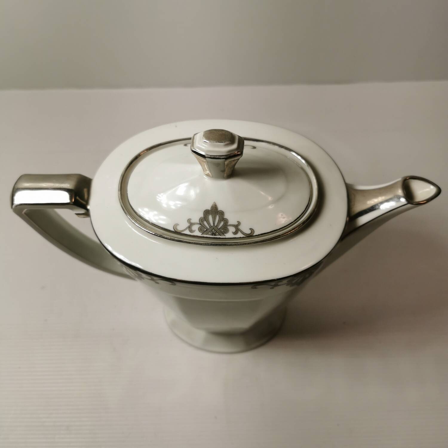 Limoges porcelain coffee maker, sugar bowl, art deco period f. great