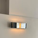 Vintage chromed metal wall lamp, France 1980