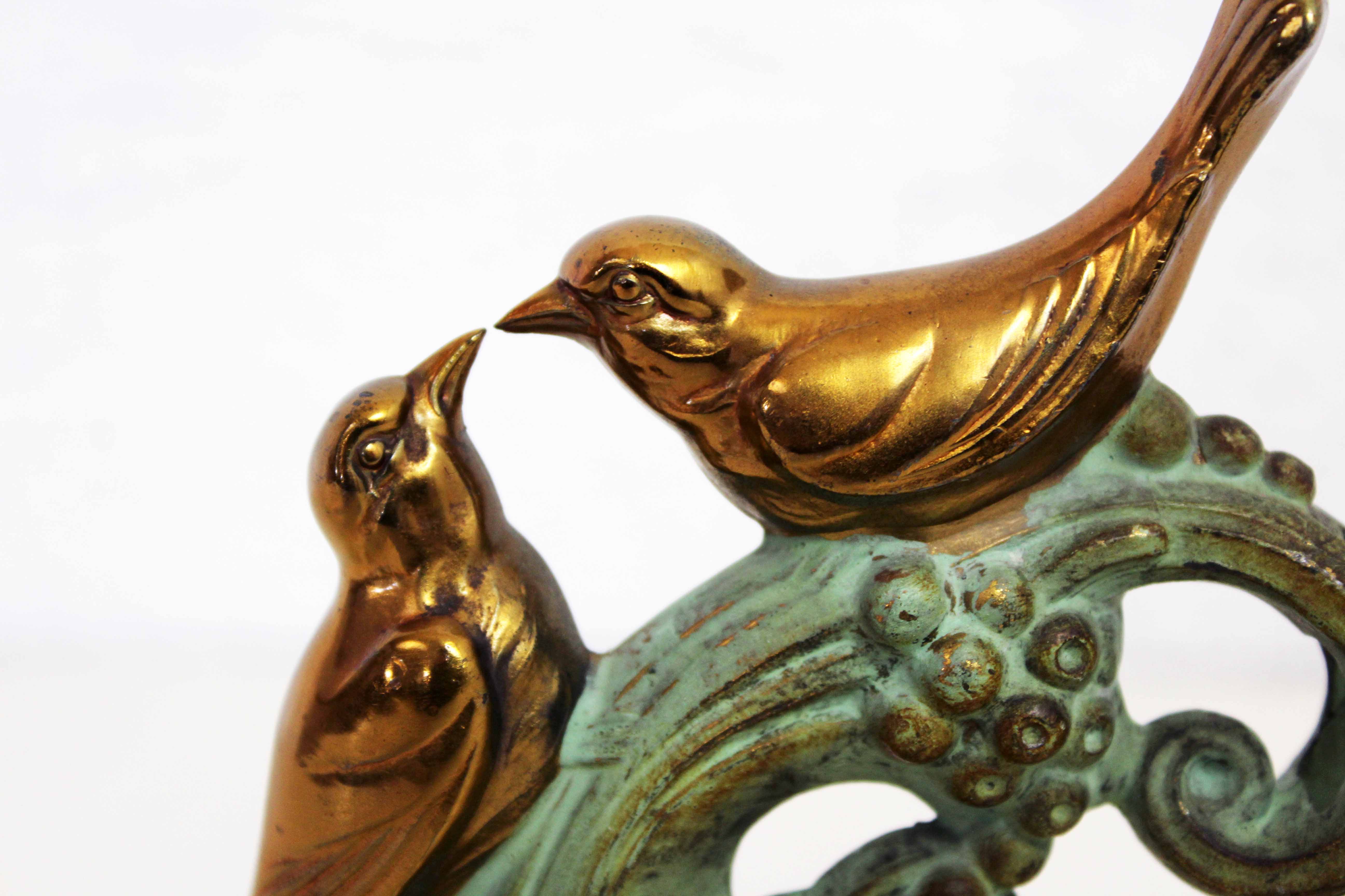 Bookends "birds" in regulation and marble 60s