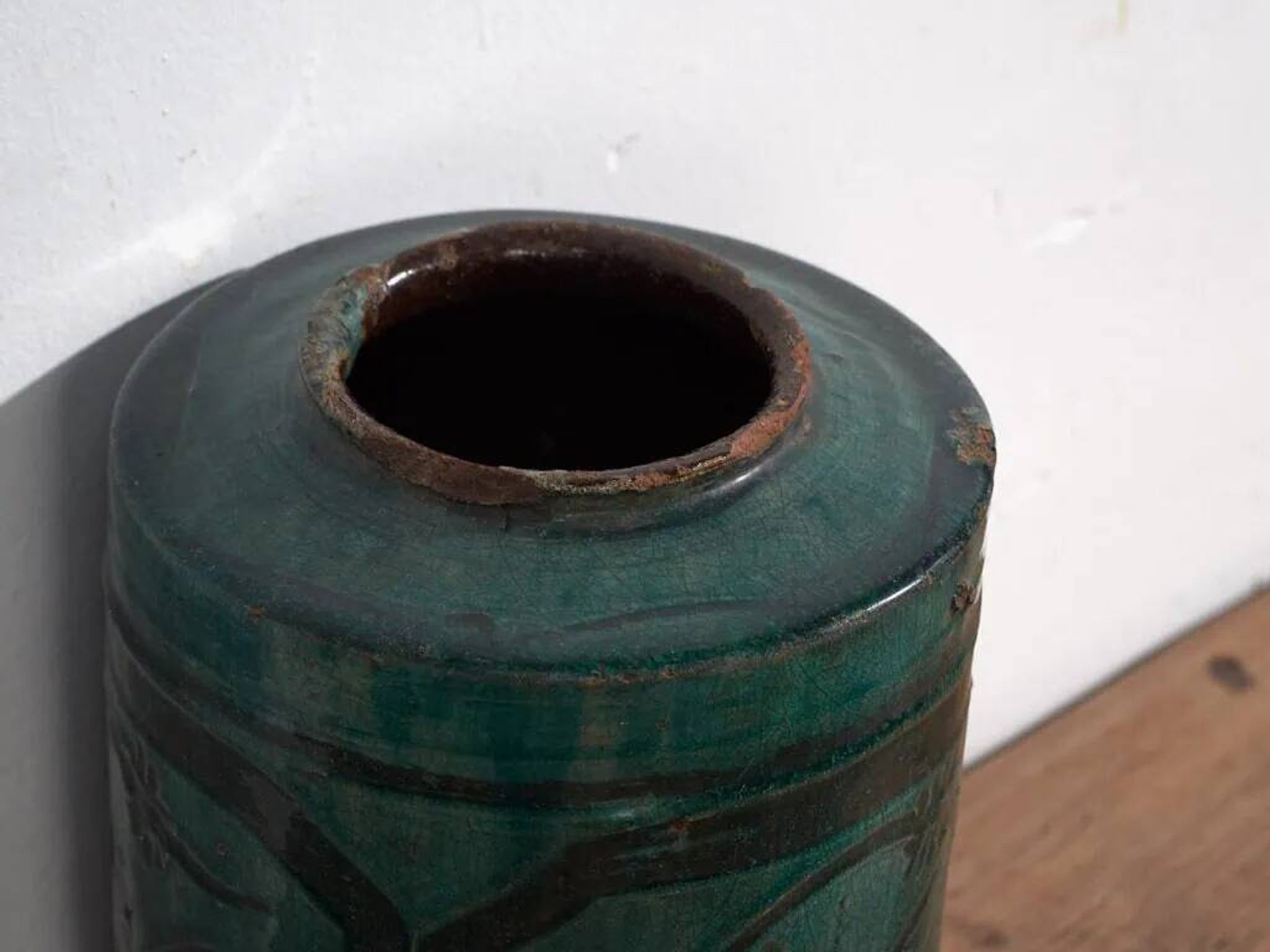 Vase émaillé ancien (vers 1820) #36
