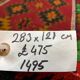 Turkish kilim 283x121 cm wool