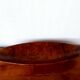 Oblong wooden brutalist bowl