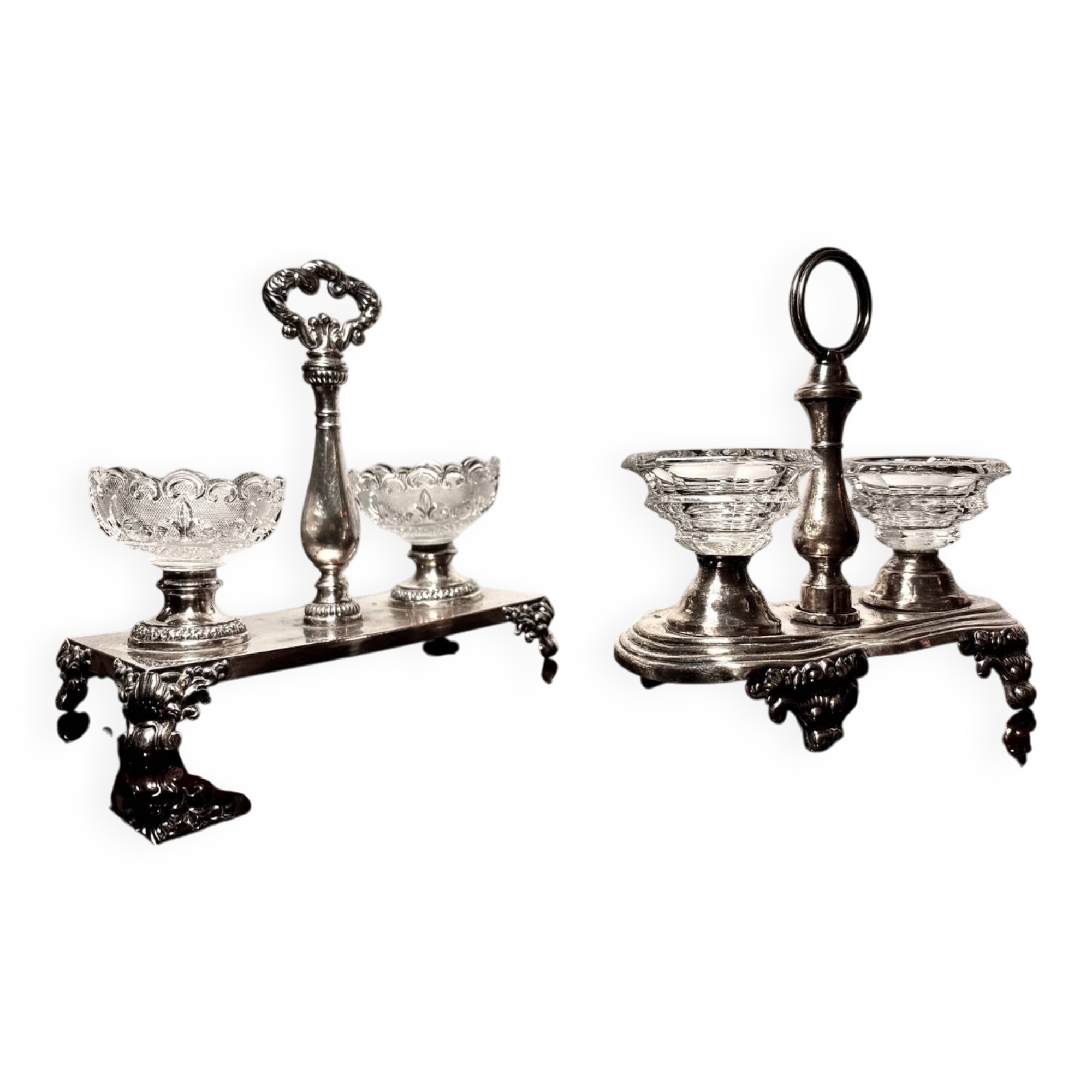 Two double cellars including Baccarat Crystal