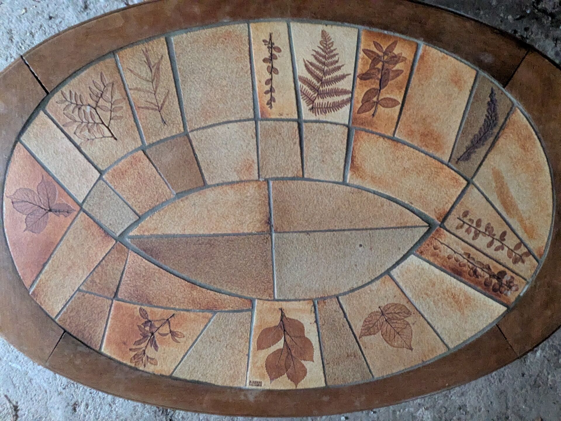 Coffee table by raymonde leduc vallauris