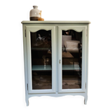 Painted wooden glass library