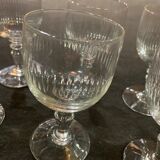 Série de 10 verres à eau en cristal