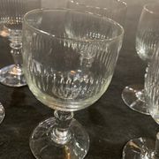 Series of 10 crystal water glasses