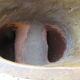 Glazed earthenware pitcher