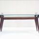Wood and glass coffee table attributed to Ico Parisi, 1950s
