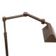 Bronze Library swing arm floor lamp Halogen Germany