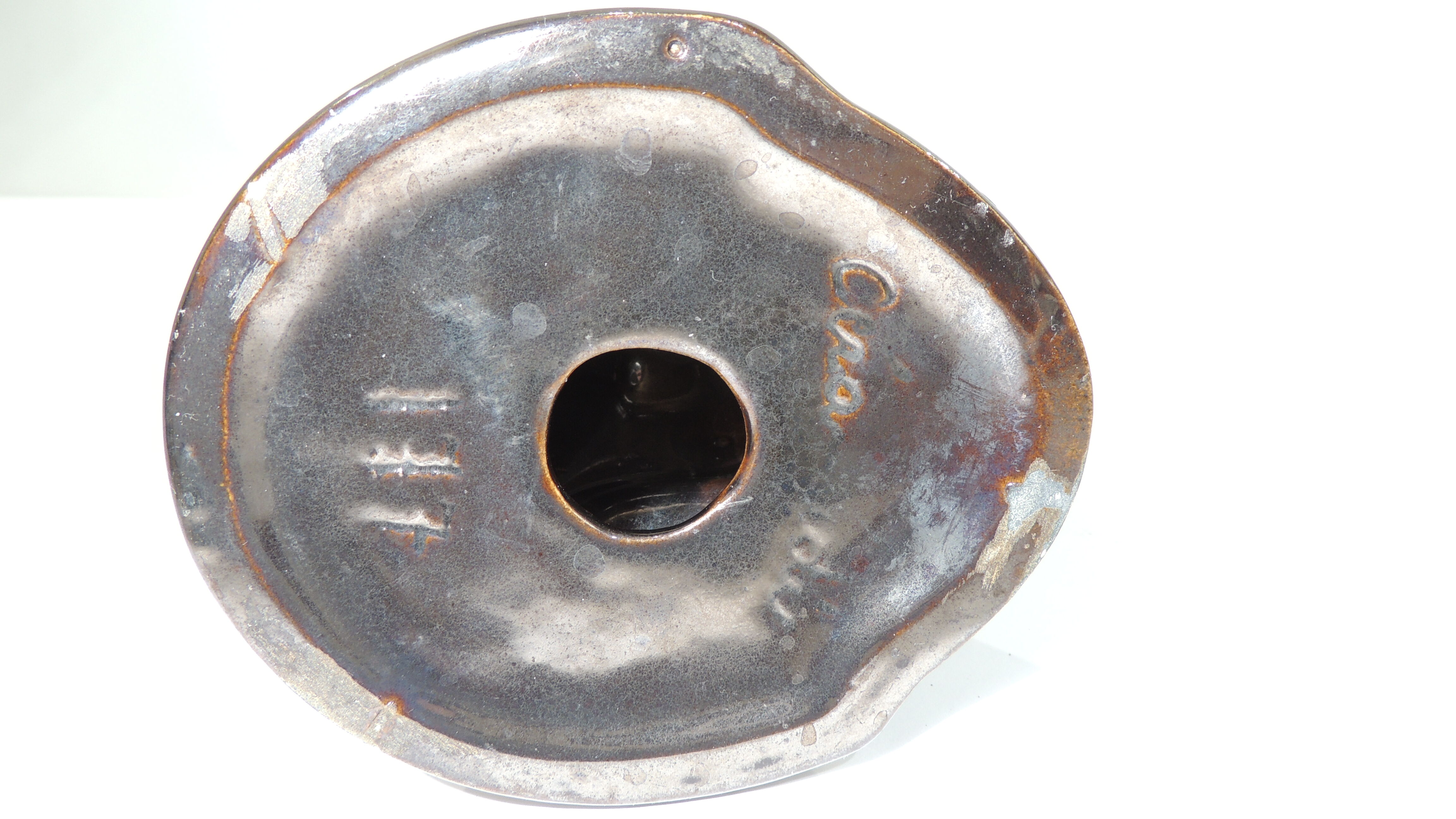 Candle holder Vallauris Ceramidi design 1950 vintage