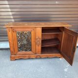 Regency style buffet with glass panels