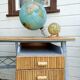 Vintage wicker desk