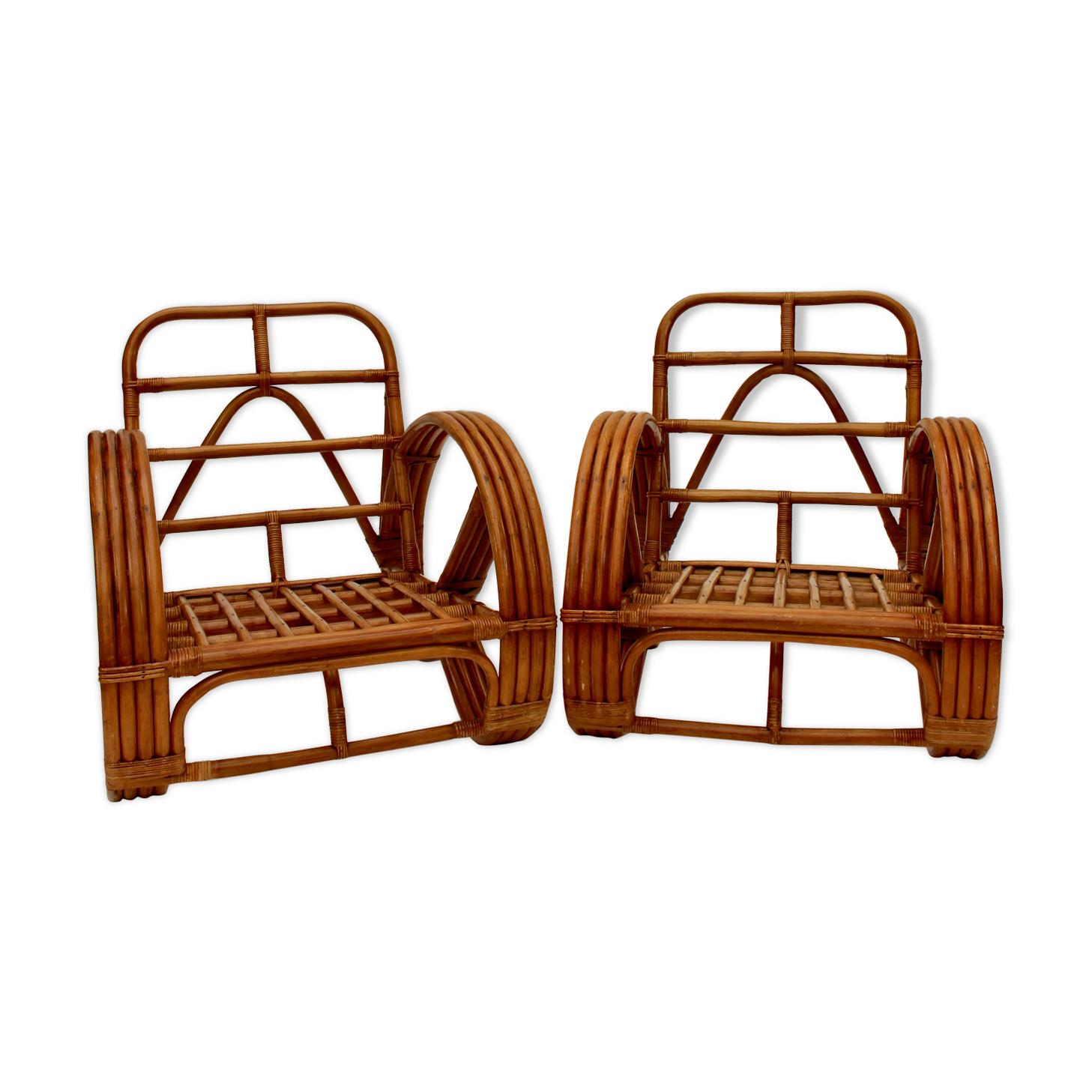 Pair of rattan chairs