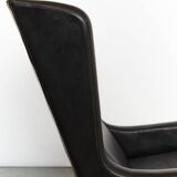 Fauteuil à oreilles et repose-pieds vintage par Rudolf Glatzel pour Kill In