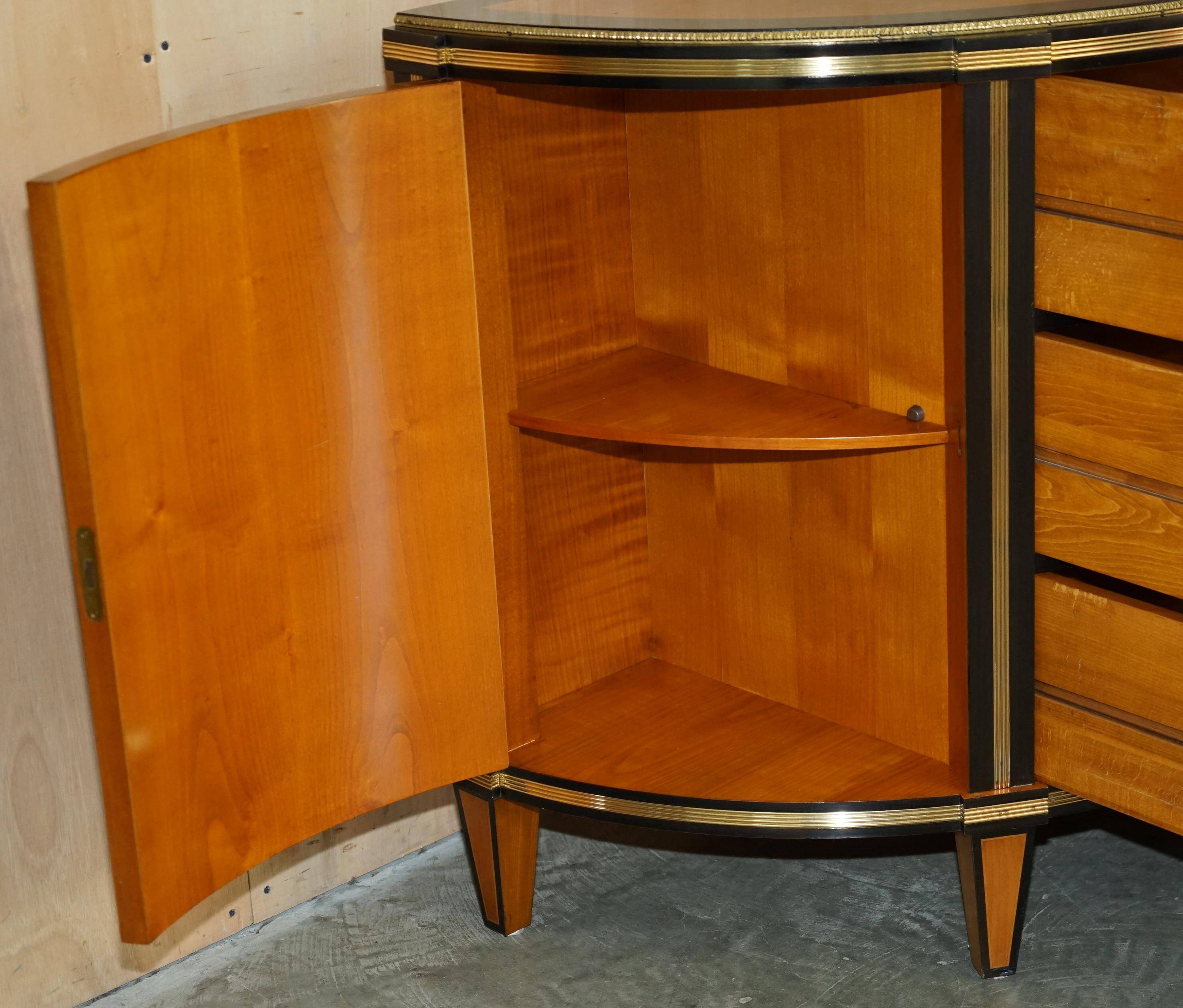 Buffet Demi-lune Satinwood & Laiton Colombo Mobili