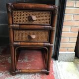 Rattan and cane desk from the 60s.