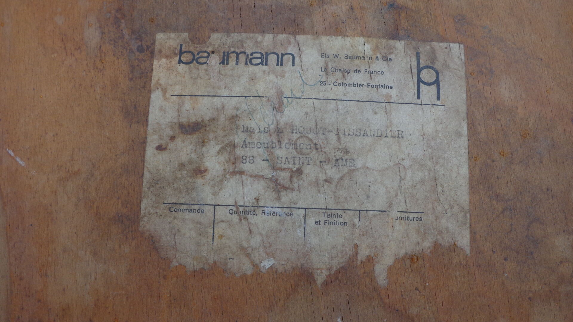 6 chaises baumann de bistrot