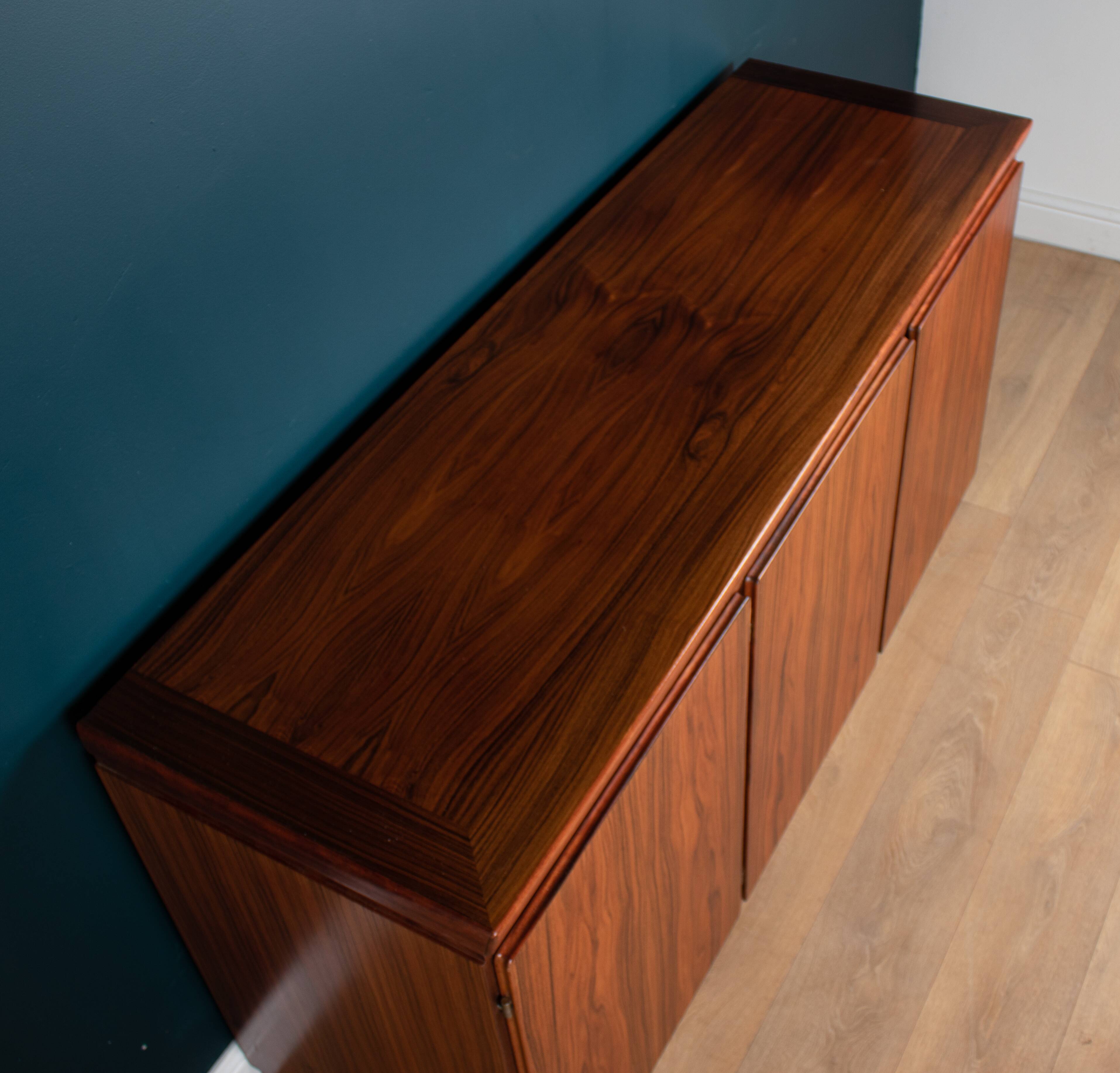 Retro 1970s Danish Rosewood Sideboard By Skovby Møbelfabrik Denmark