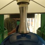 Philippe Barbier blue metal lamp