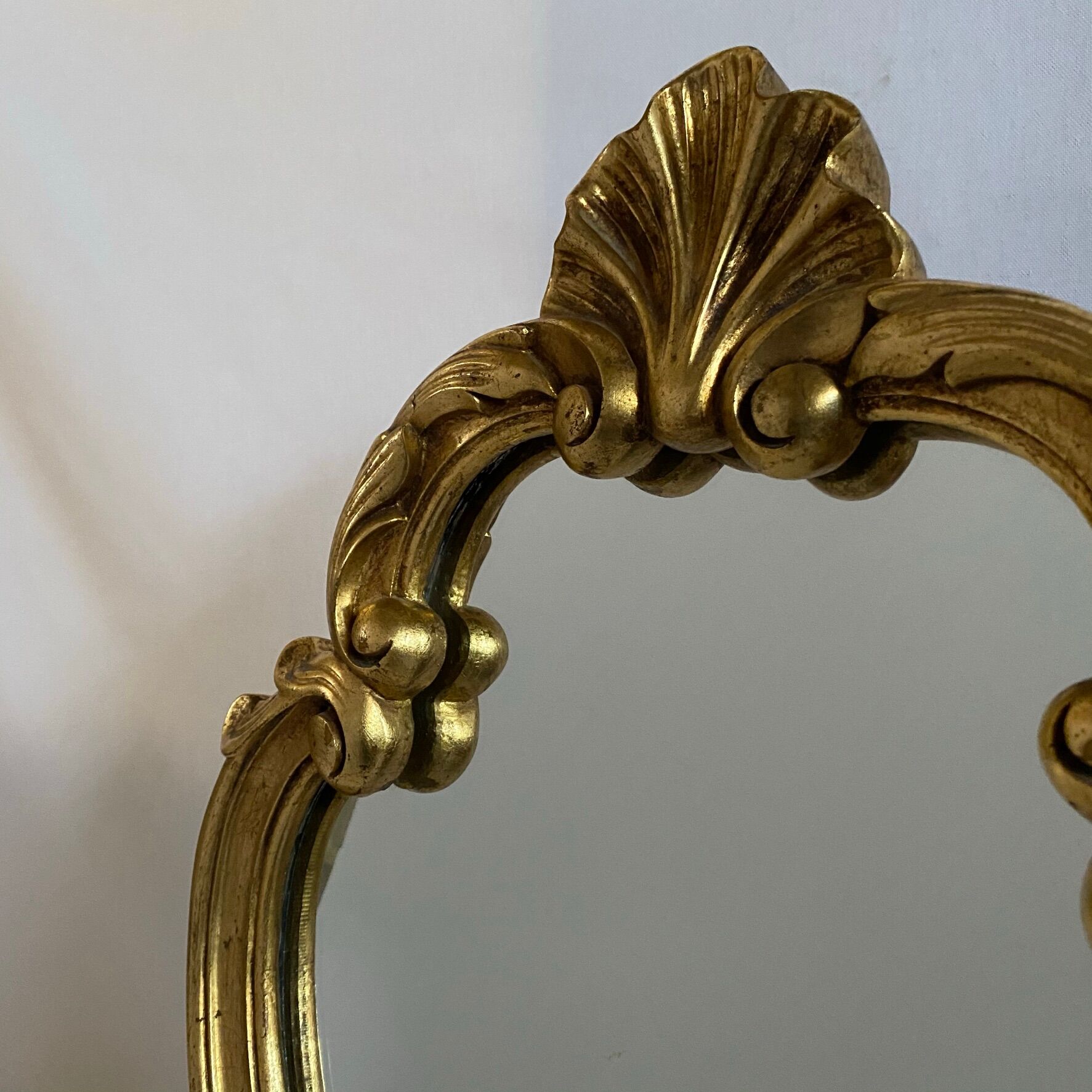 Louis XV-style gold mirror
