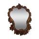 Carved wooden mirror