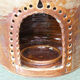 Signed enamelled stoneware lantern, Puisaye