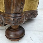 Fauteuil danois à dossier haut, années 1960, laine d'ameublement, bois de chêne massif.