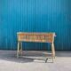 Large vintage bamboo planter