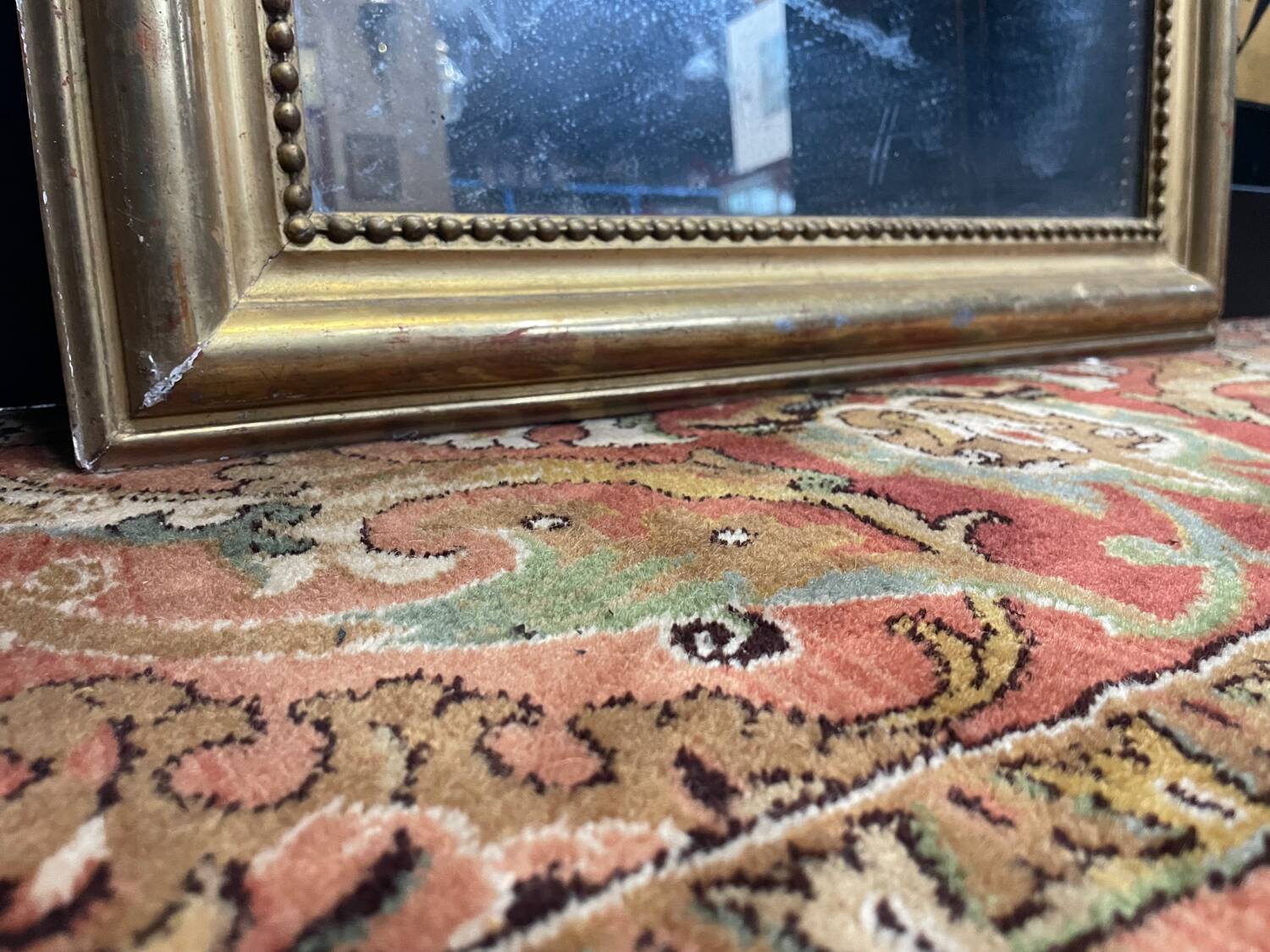 Louis XVI mirror with gold leaf