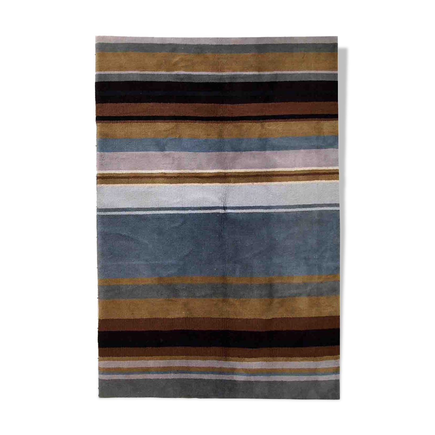 Vintage Indian Modern Handmade Carpet 171cm x 241cm 1980s, 1C551