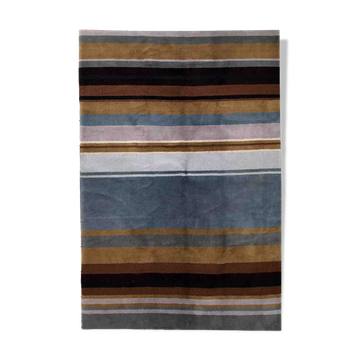 Vintage Indian Modern Handmade Carpet 171cm x 241cm 1980s, 1C551