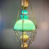 Old bronze and opaline suspension