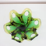 Czech Big Art Glass Bowl by Josef Hospodka, 1960's