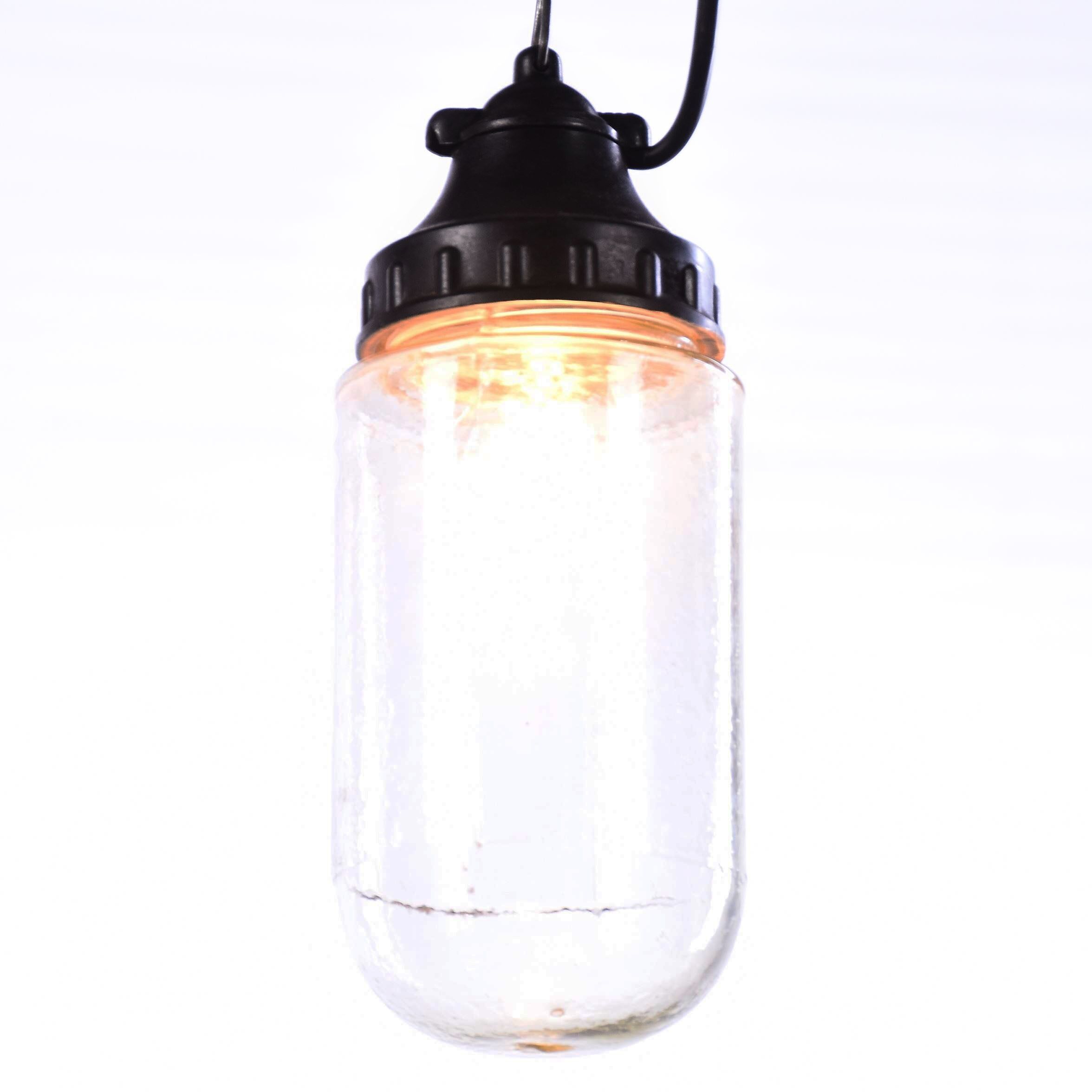 Vintage  glass pendant lamp