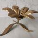 Brass ashtray fleur de lys with petals