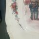 Plat de service. Faïencerie Digoin Sarreguemines. Motif Alsacien.