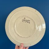 Set of 6 signed stoneware plates | Vintage handcrafted tableware | Plate