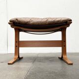 Modern Mid-Century Norwegian Siesta Pouf in Leather by Ingmar Relling for Westnofa, 1960s