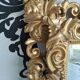 Miroir xixe style louis xv bois stuc doré