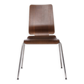Chaise Gilbert IKEA – Chaise de salle à manger empilable vintage des années 1990, contreplaqué de teck