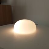 Vintage ceiling light in opaline from the 1960s.