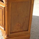Dressing table with storage, in solid walnut