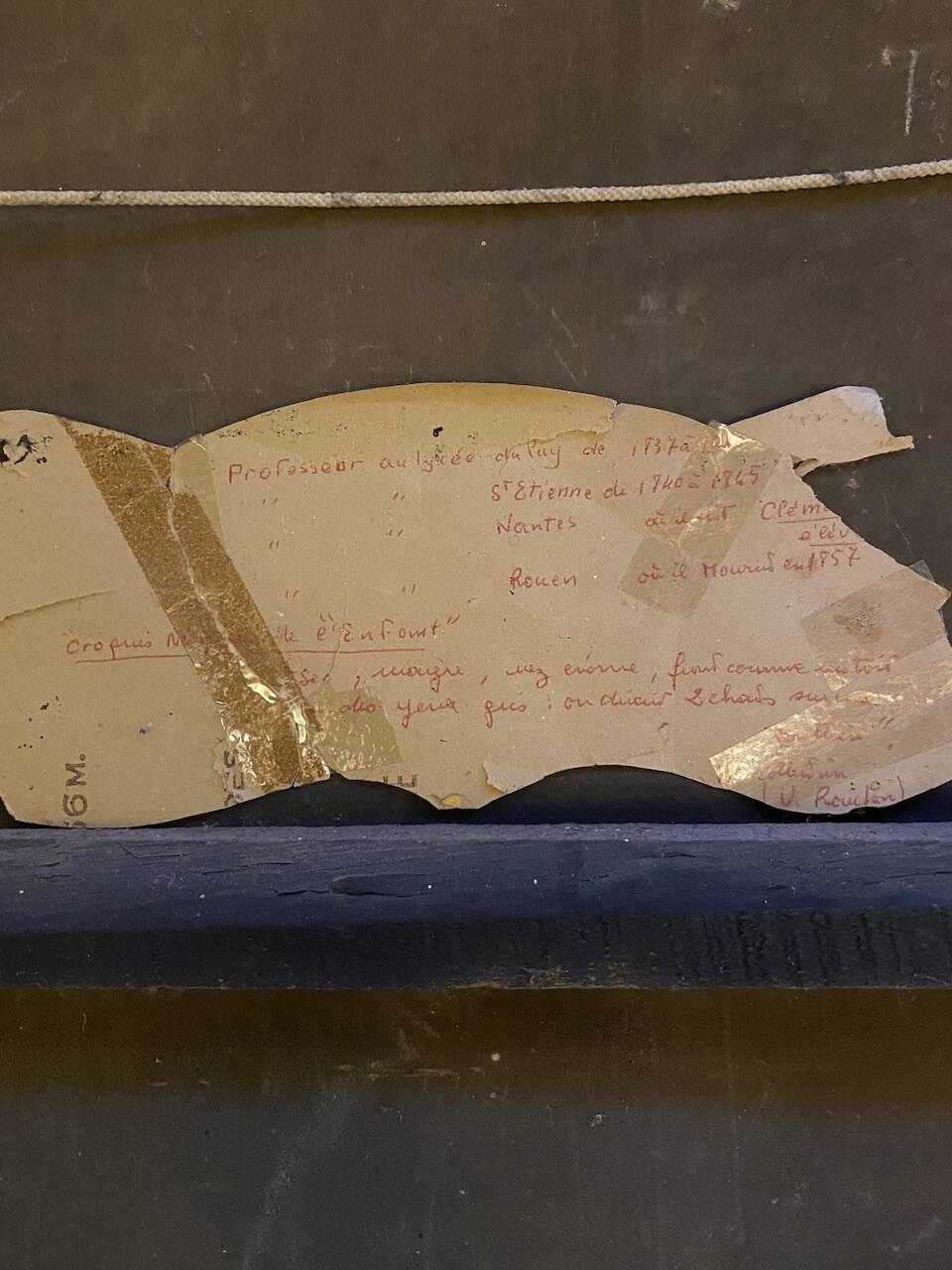 Old painting, portrait of Louis Vallez (1807-1857), 19th century