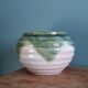 Flower pot, glazed terracotta planter